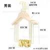 Tienda de Ropa Madera Maciza Ecológica Sin Pintura Perchero para Ropa de Traje de Adulto Perchero Grande Integrado Dorado para Ropa Xiuhe Vestido de Boda