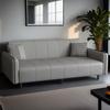 Sofá Cama Plegable Multifuncional Sofá de Arte en Cuero para Sala de Estar de Apartamento Pequeño Popular 2024 Sofá Doble para Apartamento de Alquiler