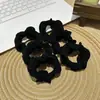 Elástico de Cabelo Espesso Atualizado com Bordas Franzidas para Rabo de Cavalo Alto e Coque, Sem Costura, Moderno e Simples, Corda Elástica para Cabelo