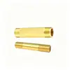 Conector recto de doble rosca externa de cobre completo de 1/2 pulgada, tubo de extensión extendido de 3/4 de pulgada, conector de extensión de rosca externa para tubería de cobre de 1 pulgada
