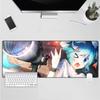 Mouse Pad Bidimensional Hatsune Miku Tapete de Mesa Anime à Prova d'Água Borda Costurada Escritório Feminino Periféricos de Anime Escritório Gaming
