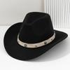 Sombrero de Boda de Fieltro para Hombre y Mujer Explosiones Transfronterizas Cinturón de Flores Azules Estampadas Estereoscópicas Fiesta Bohemio Lujo Ligero