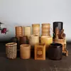 Carrito de Ceremonia del Té Hecho a Mano Porta Té de Mimbre de Ratán Bambú Porta Plumas Soporte de Inserción de Bambú Piezas de Ceremonia del Té Portaservilletas Seis Caballeros