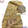 Vestido de tecido de renda bordado laminado com contas de tubo de indústria pesada retrô francês perspectiva roupa de presente malha bordado atacado
