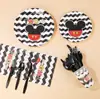 Nuevos Suministros para Fiesta Temática de Mickey Mouse de Amazon con Copyright Set Infantil de Cumpleaños Vajilla Desechable Halloween