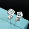 Brincos de açúcar cubo mágico amor feminino moda coreana temperamento zircônia quadrado geométrico orelha Joias brincos atacado