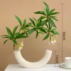 Flores, Decoraciones de Flores Artificiales, Plantas Verdes Biónicas, Plantas Falsas, Plantas en Maceta, Decoraciones para Mesa de Comedor de Sala de Estar Interior, Decoraciones Florales