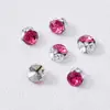 Cristal K9 forma redonda cuadrada sin base, pedrería apilada para arte de uñas DIY, accesorios de decoración de uñas, arte de uñas de primavera en 19 colores