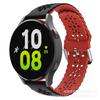 Pulseira de silicone de flor de ameixa oca de duas cores de dupla camada para Samsung Samsung Galaxy Watch6/5/4