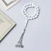 Misbaha 33 Peças Liga Liga Borla Contas de Oração Fio Artesanal Contas Tasbih Universal Pulseira Árabe Atacado