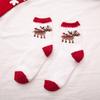 Calcetines de Navidad para adultos de terciopelo medio para ancianos de alce, calcetines de otoño e invierno para mujer, calcetines gruesos de toalla de terciopelo coral, calcetines transfronterizos