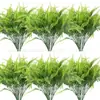 Amazon Transfronterizo Simulación de Invierno Plantas Verdes Helecho Rojo Persa Adornos de Pie Decoración del Hogar Embellecimiento de Habitaciones