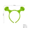 Nova Faixa de Cabeça Cabeça de Monstro Verde Festa de Formatura Faixa de Cabeça Shrek Acessórios de Cabelo Changjiang Sete Número 7 Caverna de Cabelo Acessórios de Cabeça