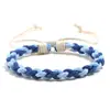 Pulseras de Pareja Coloridas de Venta Caliente Transfronterizas, Pulseras Tejidas Personalizadas de Estilo Étnico, Pulseras Sencillas de Estilo Coreano Frescas Pequeñas para Estudiantes