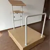Podio de Madera Maciza Performance Sinfónica Música Coro Barandilla Metálica Pasos del Director Plegable Deslizante Pasos Telescópicos