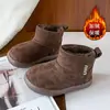 Botas de Nieve para Niños 2026 Invierno Nuevo Estilo Unisex Niños Más Terciopelo Cálido Zapatos Grandes de Algodón Niños Medianos y Grandes Cálidos Botas de Algodón del Noreste