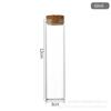 Atacado Garrafa Tubo Boca Reta 30mm Garrafa de Vidro Borossilicato Alto Garrafa de Desejo Garrafa de Deriva Garrafa de Chá Perfumado Cortiça Tubo de Ensaio