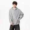 Sudadera con capucha estilo americano para hombre, nueva colección primavera/otoño 2026, top de manga larga, ropa exterior para hombre, sudadera de moda para adolescentes