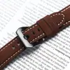 Atacado Em Estoque Panerai Camada Superior Fosca Couro Bovino Vintage Crazy Horse Esportivo Pulseira de Couro Genuíno para Relógio 22/24 Pulseira de Relógio