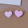 Dulce y Versátil Otoño e Invierno Corazón Afelpado Parche de Corazón Pasador Pendientes Accesorios para Zuecos DIY Accesorios de Joyería