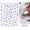 Transfronteiriço novo Nail Art Adesivos ins Primavera Flores coloridas, folhas, pássaros, borboletas, adesivos de unhas frescas