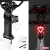 Lanterna Traseira de Bicicleta Carregamento USB Mountain Bike Luz de Advertência para Pedalada Noturna Bicicleta de Estrada Ciclismo Alta Luminosidade Luz Estelar de Ambiente