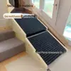 Escada de escalada de madeira para animais de estimação, rampa para cães idosos, escadas de madeira para cães, degraus antiderrapantes, estrutura de cama de madeira para cães