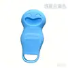 Amazon Escova de Massagem de Silicone Escova de Banho Chuveiro Resistente a Altas Temperaturas Borracha Macia de Grau Alimentício Escova de Shampoo Atacado Pode Imprimir LOGOTIPO