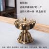 Fogão de Cobre Flor de Lótus Zen Lanterna de Lótus Flor de Lótus Selo Fragrante Cobre Puro Doméstico Antigo Incensário de Sândalo Novo Estilo Chinês Ornamentos de Fogão de Aromaterapia
