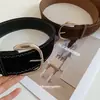 Cinto Simples de Couro Moda Estilo Coreano, Cinto Versátil Tendência Retrô Personalizado, Acessórios de Roupa de Nicho de Alta Qualidade para Mulheres