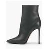 2025 Exportación Nuevas Botas Delgadas de Tacón Alto Botines para Mujer Otoño e Invierno Punta Estilete Versátil Cremallera Lateral Botines