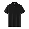 Camisa Polo de 200g con Logo Bordado Personalizado, Uniforme de Trabajo de Color Sólido, Uniforme de Clase, Uniforme de Catering, Camiseta de Manga Corta para Hombre