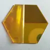 Adesivos de Parede Acrílicos DIY de Comércio Exterior para Decoração de Hall de Entrada, Superfície Espelhada Hexagonal, Estilo Minimalista Moderno