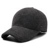 Sombrero para Hombre de Mediana Edad y Ancianos Cálido Gorro de Algodón con Forro Polar Engrosado Gorra de Béisbol a Prueba de Viento y Frío Sombrero de Otoño e Invierno