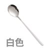 Colher de Aço Inoxidável Estilo Coreano, Cabo Longo Espessado, Colher Pequena Criativa Doméstica para Crianças, Colher de Sopa para Adultos, Colher de Comer, Colher de Sopa
