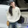 Suéter de Punto Trenzado Casual con Cuello Polo para Niñas, Colección Otoño/Invierno 2026, Prendas Versátiles para Salir, para Niños Mayores
