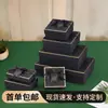 Atacado de caixas de presente prontas para envio com tampas e bases, caixas de presente pretas de alta qualidade com acabamento dourado, caixas de presente vazias, conjuntos de presentes e caixas de presente personalizadas