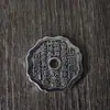 Latão Cobre Branco Estilo Chinês Versátil Pingente de Personalidade de Cobre Acessórios Pingente de Renda Retrô de Cobre Placa de Cobre Sólida Feita à Mão Método Antigo