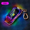 Llavero Encendedor de Coche Deportivo Genial con Encendido de Cable de Tungsteno Grueso, Luces LED de Colores, Encendedor Recargable de Larga Duración, Modelo Nuevo
