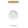 Plato Plano de Cerámica Blanca Pura Redondo con Borde Dorado para Uso Doméstico, Plato para Postre y Fruta, Plato de Porcelana de Hueso con Logo Creativo, Regalo de Vacaciones