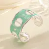 Nueva Moda Pulsera de Hoja de Metal Diseño de Nicho Espiga Oreja de Trigo Árbol Hoja Brazalete Abierto Fabricante Mayorista Transfronterizo Joyería