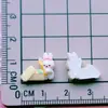 Mini Conejo Refrigerador Flor Crema Pastel Oso Helado Manicura Cuerda para el Cabello Pinza Accesorios de Resina DIY