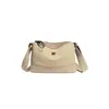 Bolsa Transversal Casual de Nylon Cor Pura Bolsa Feminina 2025 Nova Venda Quente Transfronteiriça Casual Grande Capacidade Multi-Compartimento Bolsa de Ombro
