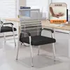 Cadeira de Computador, Cadeira para Home Office, Cadeira Confortável para Reuniões Sedentárias, Assento de Quatro Pés para Dormitório Estudantil, Cadeira de Mahjong, Cadeira com Encosto
