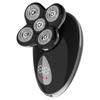 Nova máquina de barbear elétrica barbeador recarregável cabeça de corte de cabelo display digital inteligente máquina de cabeça de corte cinco cabeças bateria de lítio