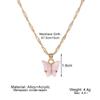 Mushang novos brincos de borboleta colar criativo simples acrílico borboleta brincos personalidade INS brincos de borboleta feminino