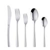 En stock juego de cinco piezas americano engrosado para restaurante de acero inoxidable cuchillo, tenedor y cuchara para comida occidental cuchara sopera doméstica cuchara para arroz cuchara para postre tenedor