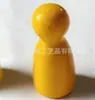 Juego de rompecabezas de colores piezas de ajedrez humanoides de madera damas de madera ajedrez volador al por mayor decoración de juego de mesa de madera DIY