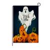 Cross-border Nova Amazônia Halloween Garden Bandeira Skull Print Linho Bandeira Decoração do pátio