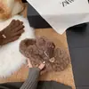Pantuflas peludas de suela gruesa para mujer que aumentan la altura, nuevo estilo otoño/invierno, punta cerrada, cálidas, tacto de alta gama, pantuflas de algodón para el hogar